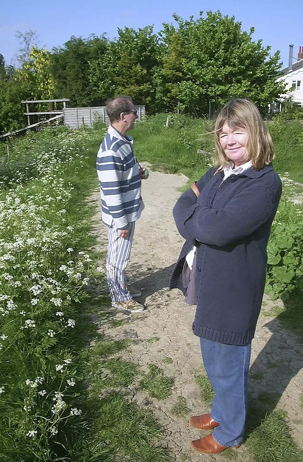 Mike and Mother, from Mother and Mike Visit, Aldringham, Suffolk - 26th May 2004