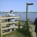 Negotiating a gate, Mother and Mike Visit, Aldringham, Suffolk - 26th May 2004