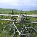 Nosher's trusty bike and backpack, Corfe Castle Camping, Corfe, Dorset - 30th May 2004