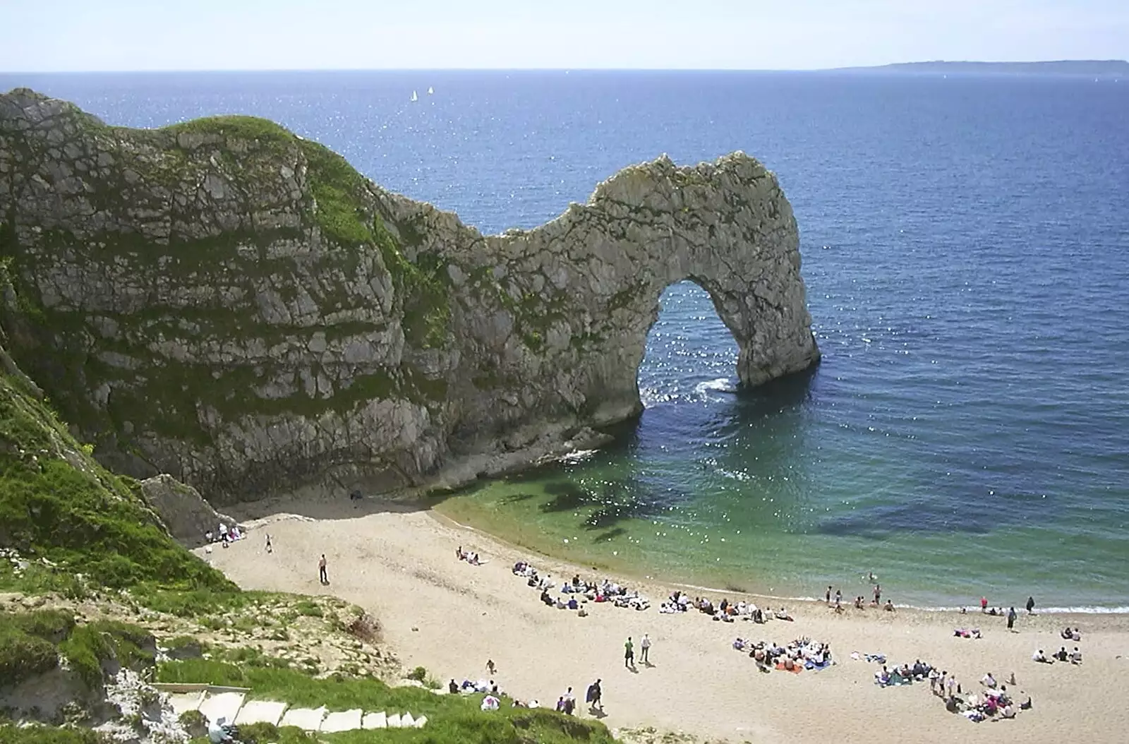 The famous Durdle Door, from Corfe Castle Camping, Corfe, Dorset - 30th May 2004