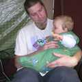 Sean and the baby Rowan, Corfe Castle Camping, Corfe, Dorset - 30th May 2004