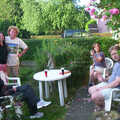 Jess, Jen, Wavy, Suey and Marc in the front garden, Andrey Leaves Trigenix, More Skelton Festival and a Transit of Venus, Cambridge and Diss - 4th June 2004