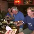 The bike club at the bar, A Transit of Venus and a Front Garden Barbeque, Brome - 11th June 2004