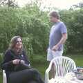 Jess and Marc, A Transit of Venus and a Front Garden Barbeque, Brome - 11th June 2004