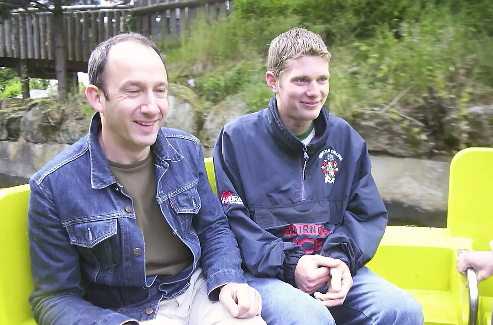 DH and The Boy Phil, from A Trip to Alton Towers, Staffordshire - 19th June 2004