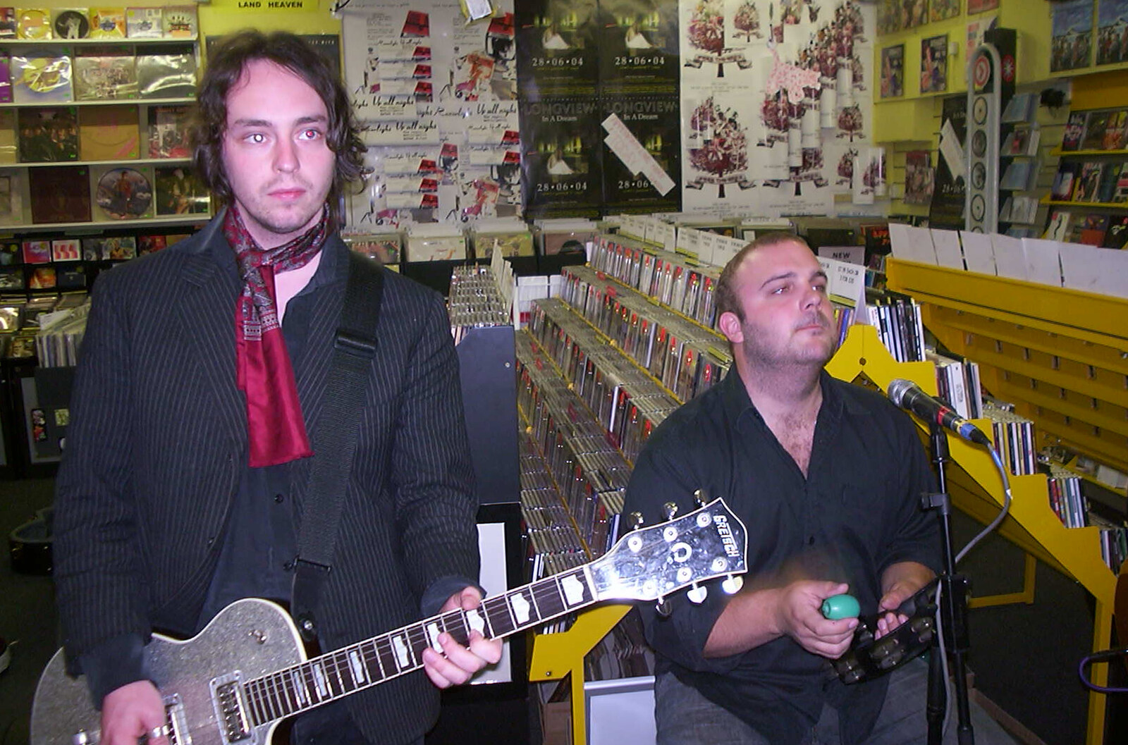 Doug and Matt Dabbs from Longview play Revolution Records, Diss, Norfolk - 2nd July 2004