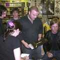 Some more CD signing occurs, Longview play Revolution Records, Diss, Norfolk - 2nd July 2004