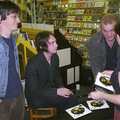 Donna gets a few CDs signed for the shop, Longview play Revolution Records, Diss, Norfolk - 2nd July 2004
