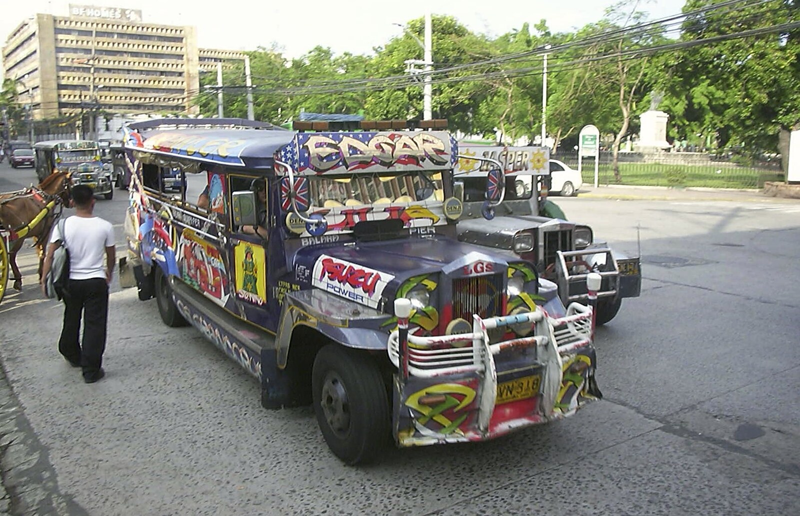 A brightly-painted Jeepney from A Postcard From Manila: a Working Trip, Philippines - 9th July 2004