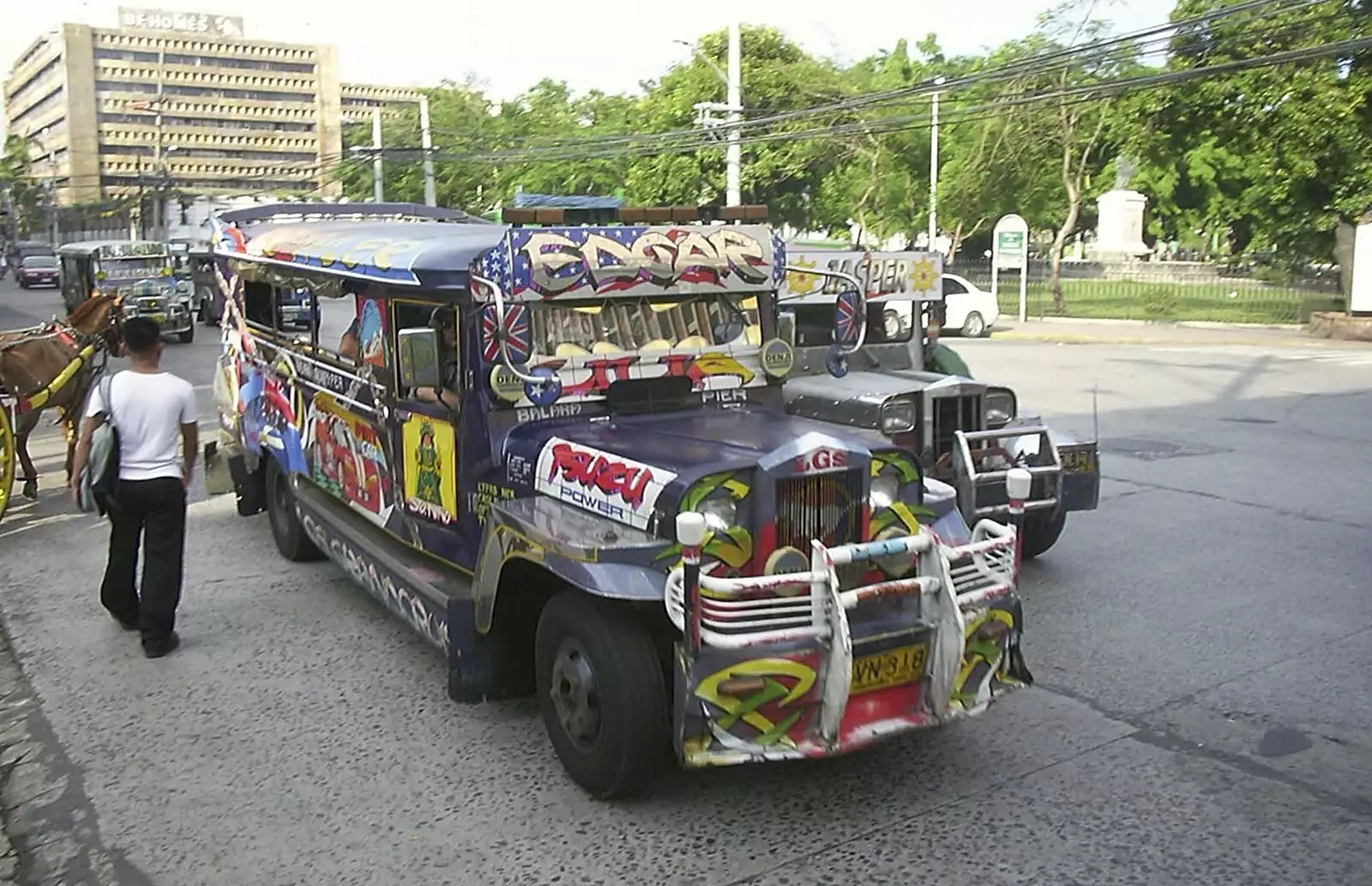 A brightly-painted Jeepney, from A Postcard From Manila: a Working Trip, Philippines - 9th July 2004