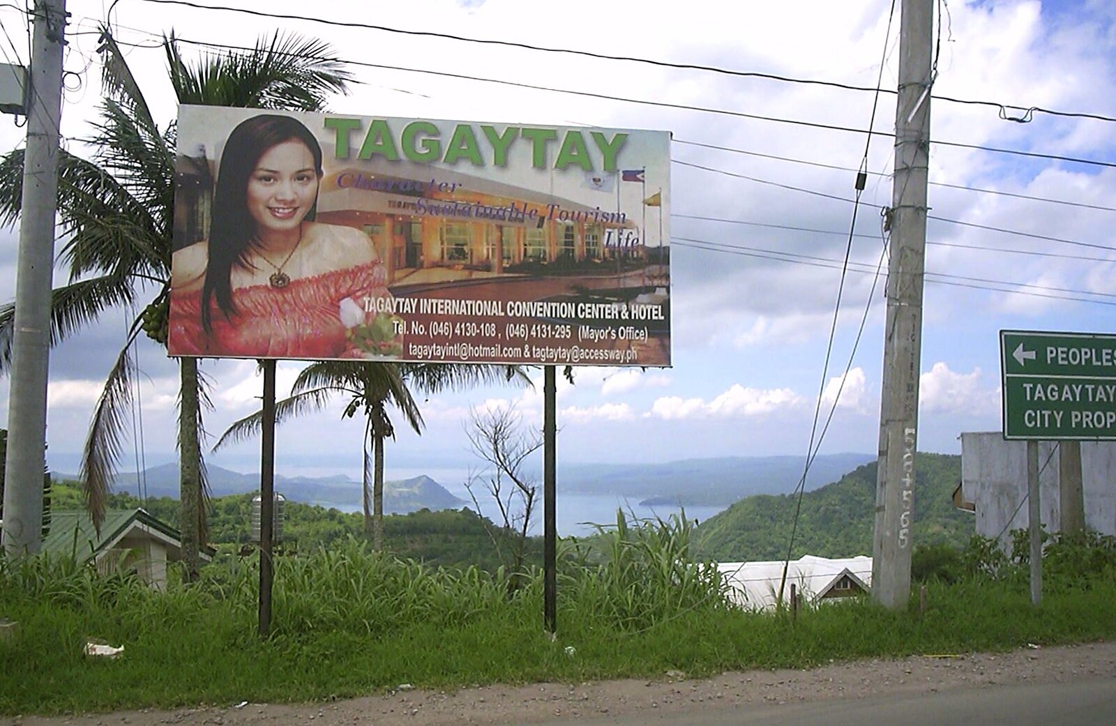A big sign for Tagaytay from A Postcard From Manila: a Working Trip, Philippines - 9th July 2004