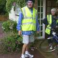 Alan is prepared for a soaking, The BSCC Annual Sponsored Bike Ride, The Cottage, Thorpe St. Andrew, Norwich  - 18th July 2004