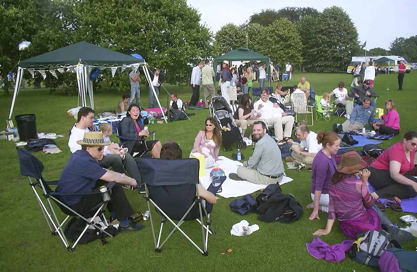 3G Lab/Trigenix and its gazebo, from 3G Lab at Jools Holland, Audley End, Saffron Walden, Essex - 25th July 2004