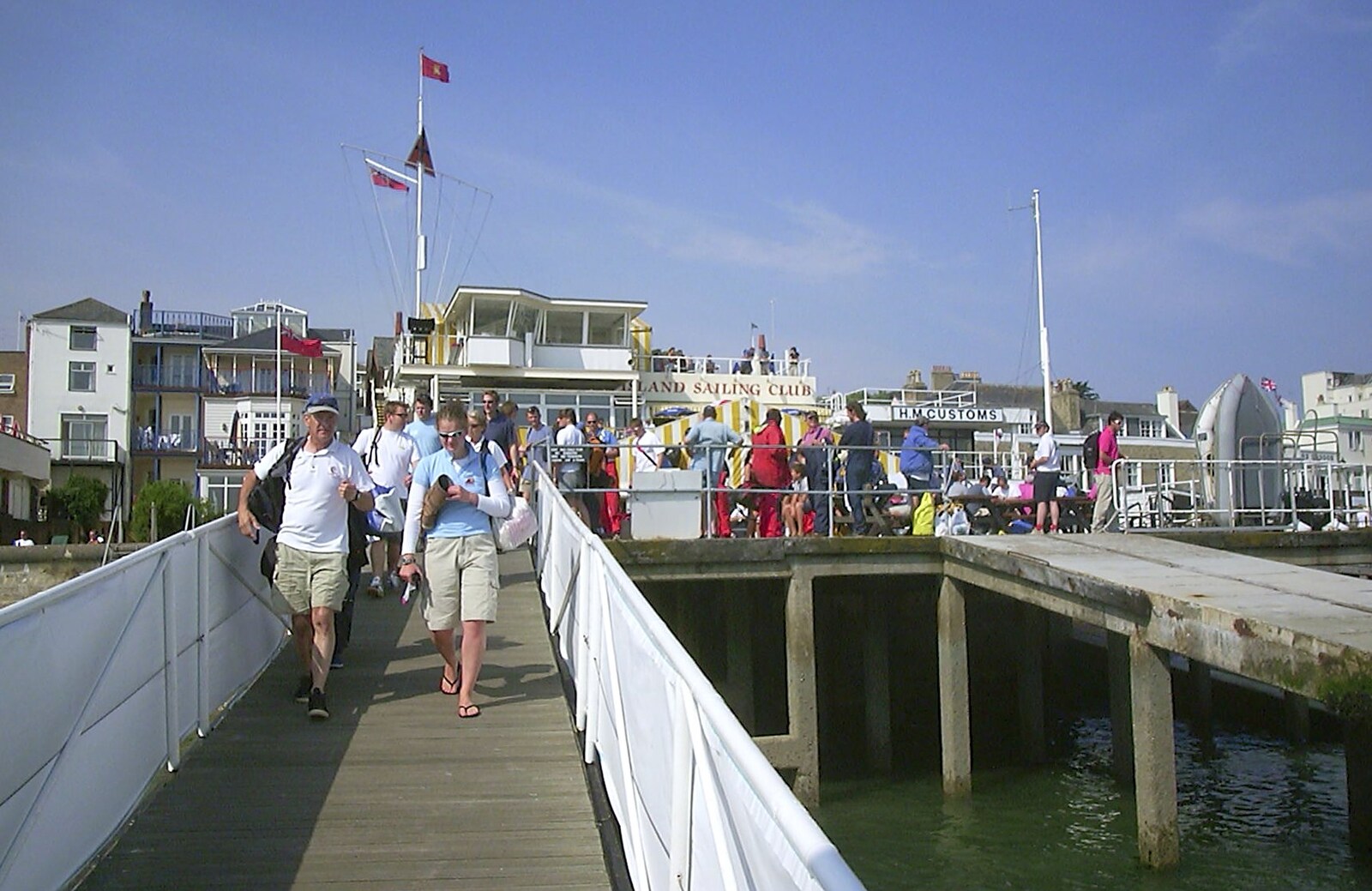 Looking back at the Island Sailing Club from Cowes Weekend, Cowes, Isle of Wight - 7th August 2004