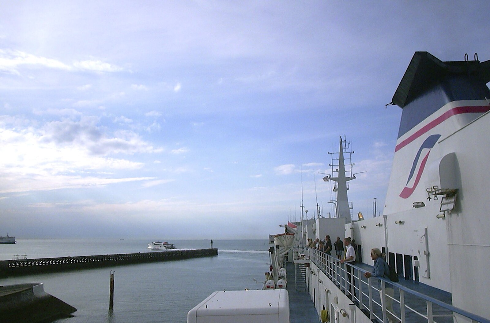 A view of the ferry from A Brome Swan Trip to Calais and the Battery Todt, Cap Gris Nez, France - 11th August 2004