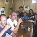 The gang in the Half Moon, A BSCC Splinter Group Camping Trip, Shottisham, Suffolk - 13th August 2004