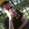 Nosher has another beer, A BSCC Splinter Group Camping Trip, Shottisham, Suffolk - 13th August 2004