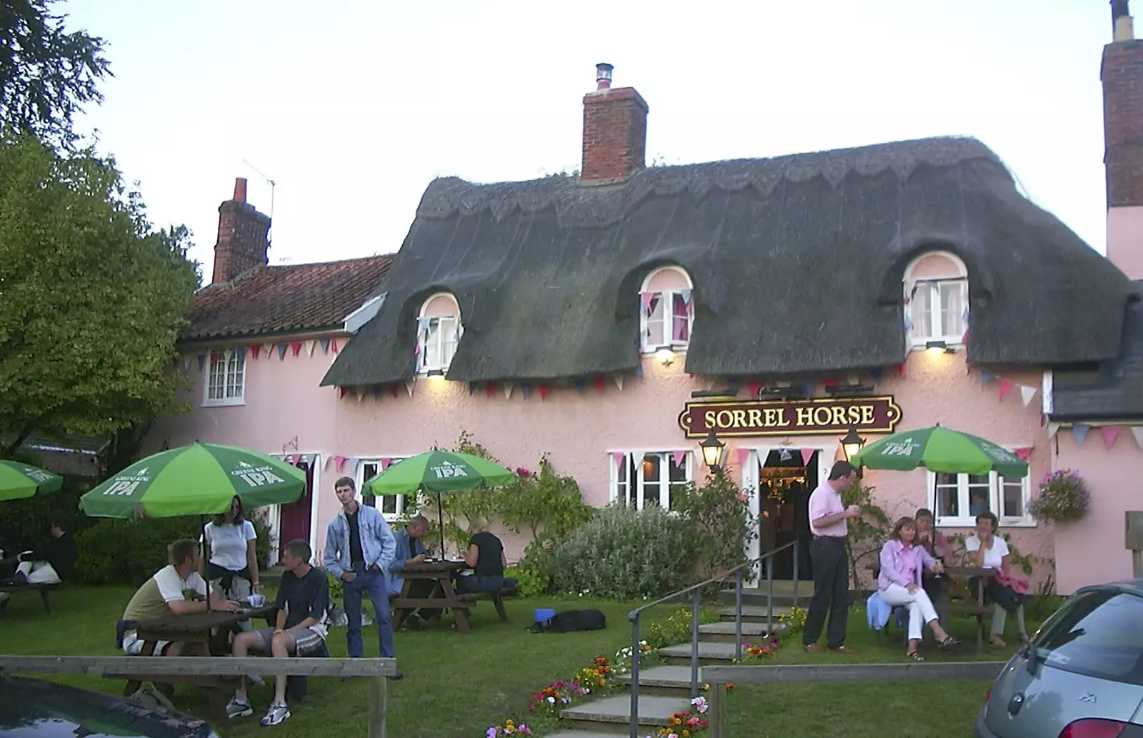 Back at base: the Sorrel Horse, from A BSCC Splinter Group Camping Trip, Shottisham, Suffolk - 13th August 2004