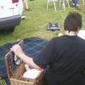 A BSCC Splinter Group Camping Trip, Shottisham, Suffolk - 13th August 2004, Pippa's picnic basket