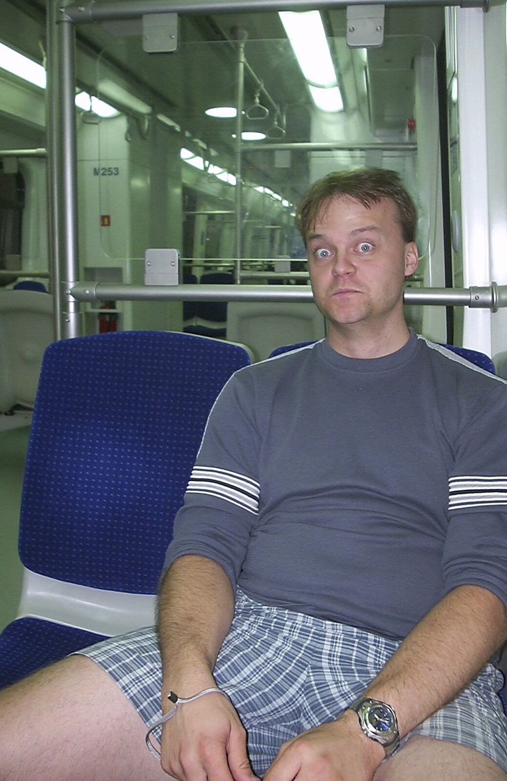 A Postcard From Athens: A Day Trip to the Olympics, Greece - 19th August 2004: On the train into Athens at around 0530