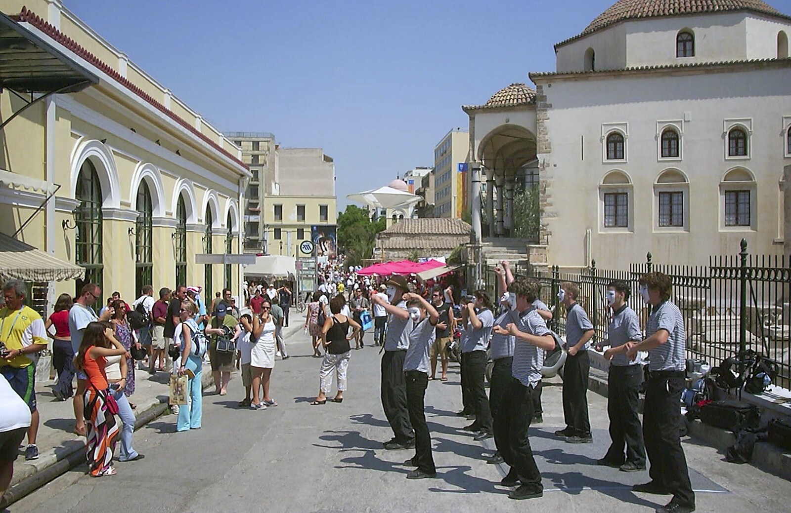 A Postcard From Athens: A Day Trip to the Olympics, Greece - 19th August 2004: The mimes are still going