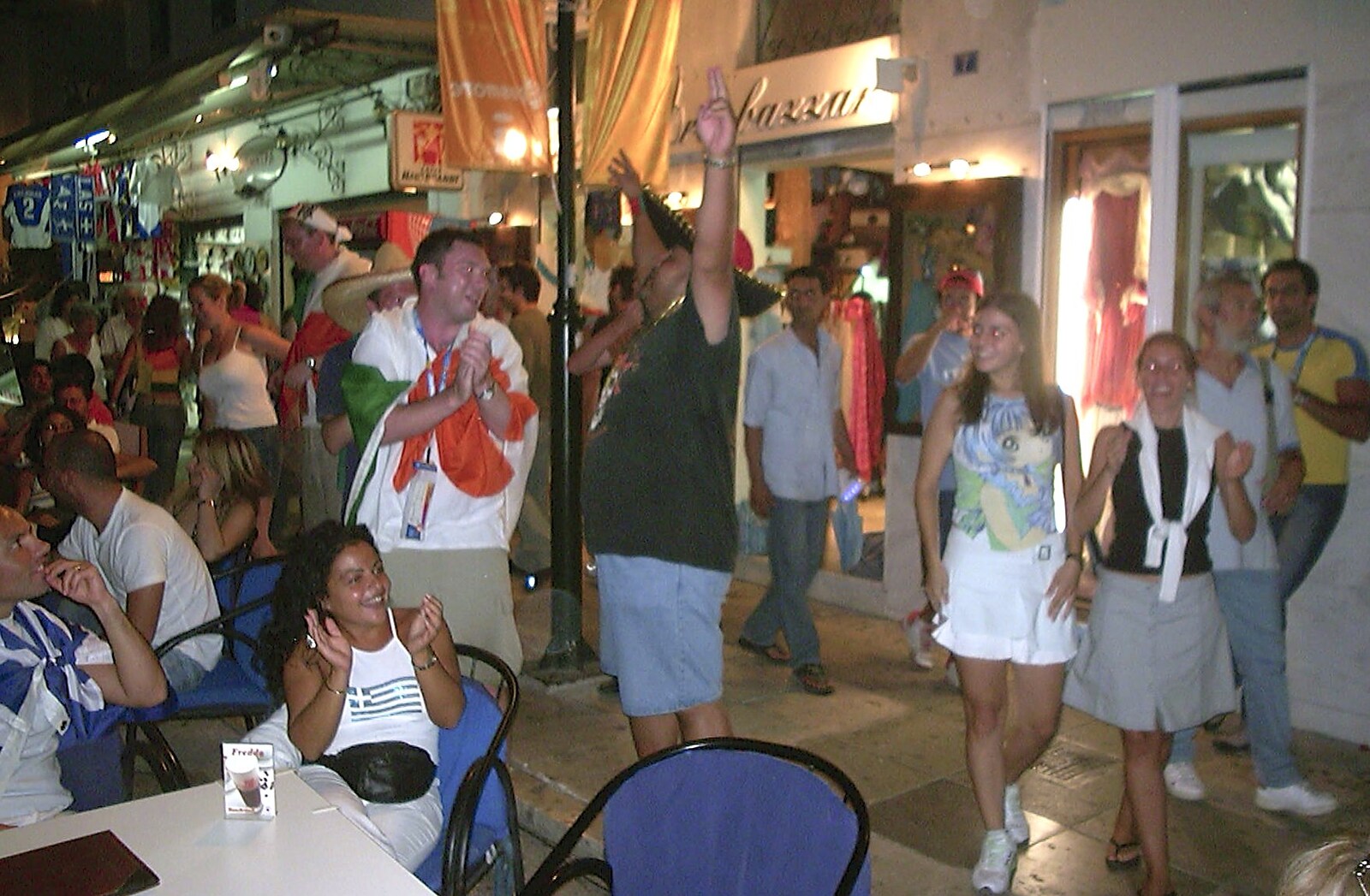 There's all sorts of celebrations going on from A Postcard From Athens: A Day Trip to the Olympics, Greece - 19th August 2004