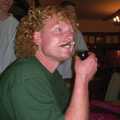 Wavy chomps on a cigar like a US Army general, Paul's Stag Night, Brome, Scole and Bressingham, Norfolk and Suffolk - Friday 20th August 2004