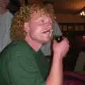 Wavy chomps on a cigar like a US Army general, Paul's Stag Night, Brome, Scole and Bressingham - Friday 20th August 2004