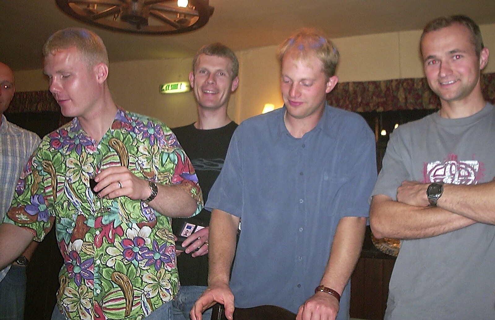 Paul's still got his purple spots from Paul's Stag Night, Brome, Scole and Bressingham - Friday 20th August 2004