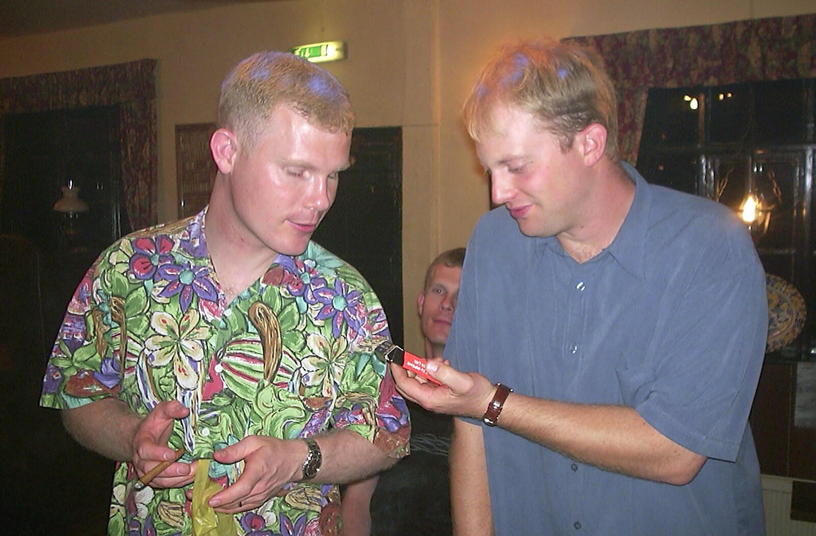 Mikey and Paul from Paul's Stag Night, Brome, Scole and Bressingham - Friday 20th August 2004