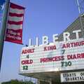 Another icon: an old-school cinema sign, A Trip to Libertyville, Illinois, USA - 31st August 2004