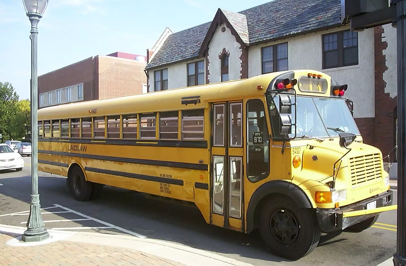 A yellow school bus, from A Trip to Libertyville, Illinois, USA - 31st August 2004