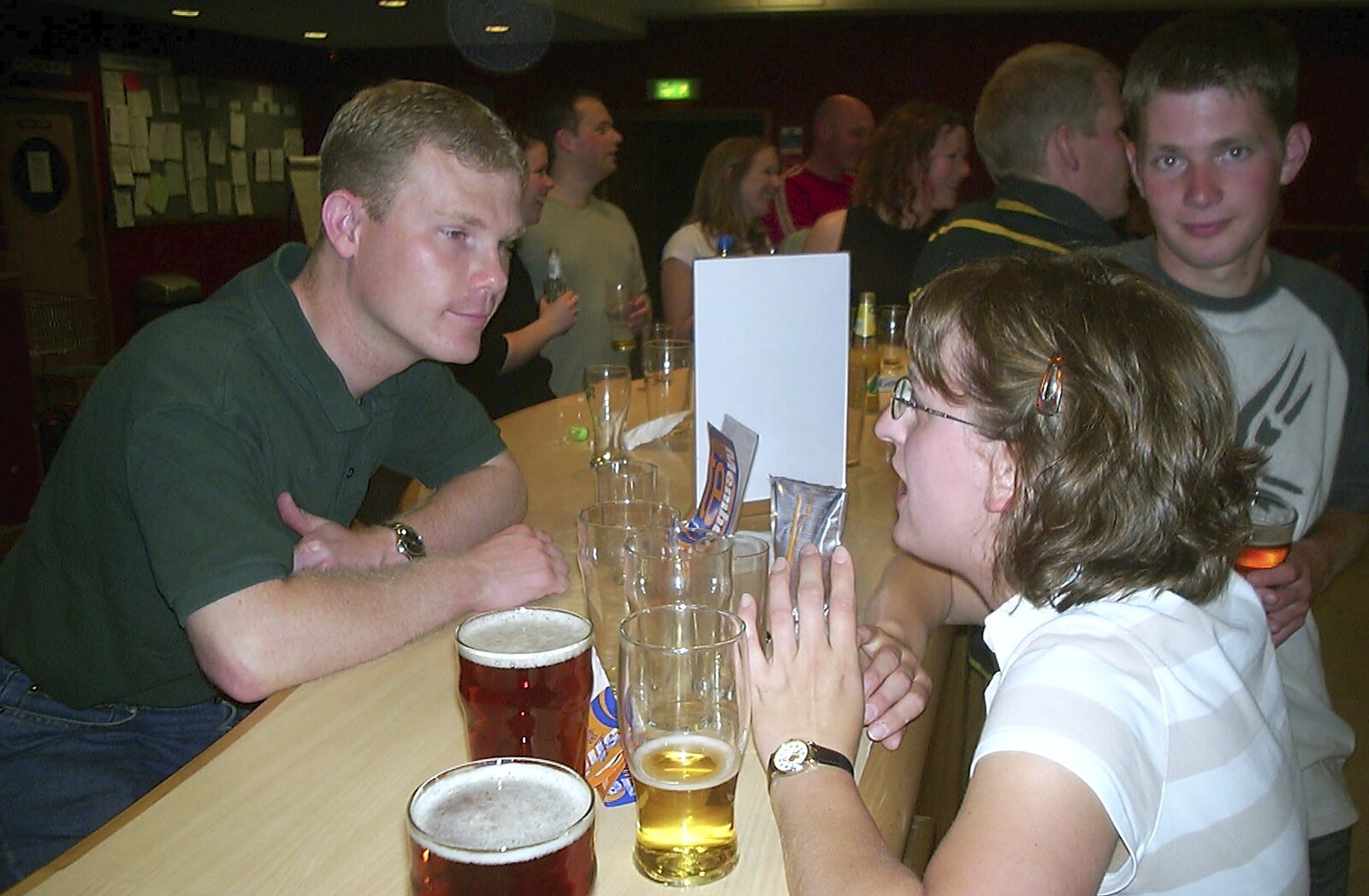 Mikey chats to Suey from BSCC Bike Rides and Ten-Pin Bowling, Thornham and Norwich - 18th September 2004