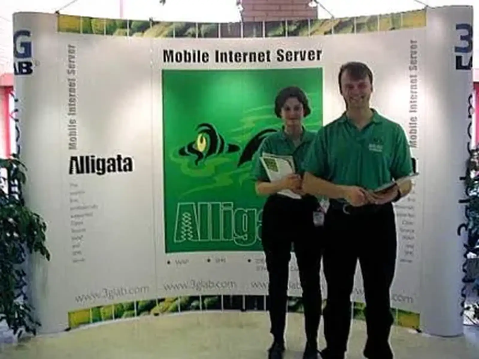Nick at the launch of Alligata, from A 3G Lab/Trigenix Miscellany, Matrix House, Cambridge - 25th September 2004