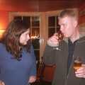 Mikey P tests Clare's wine in the Hoxne Swan, Mark Joseph at Revs, and the BSCC at Hoxne and Wortham - 30th September 2004