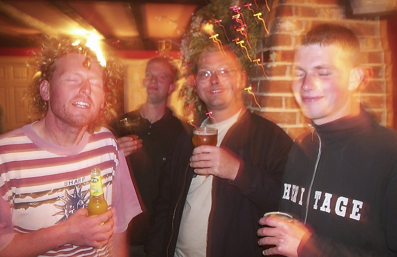 Wavy, Paul, Marc and Phil in the Dolphin from Mark Joseph at Revs, and the BSCC at Hoxne and Wortham - 30th September 2004