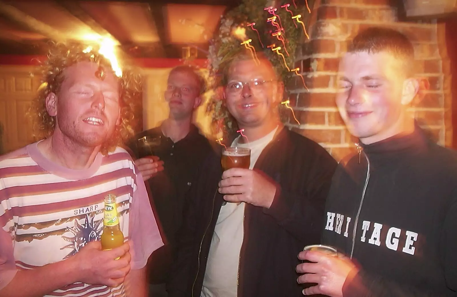 Wavy, Paul, Marc and Phil in the Dolphin, from Mark Joseph at Revs, and the BSCC at Hoxne and Wortham - 30th September 2004