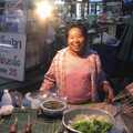A cheerful woman sells meat on a stick, A Working Trip to Bangkok, Thailand - 2nd October 2004
