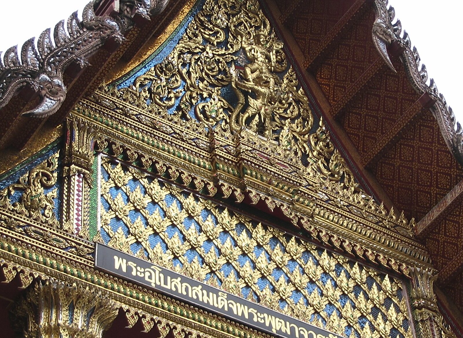 An incredibly-ornate temple building from A Working Trip to Bangkok, Thailand - 2nd October 2004