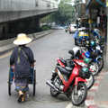 A woman and a wheelbarrow, A Working Trip to Bangkok, Thailand - 2nd October 2004