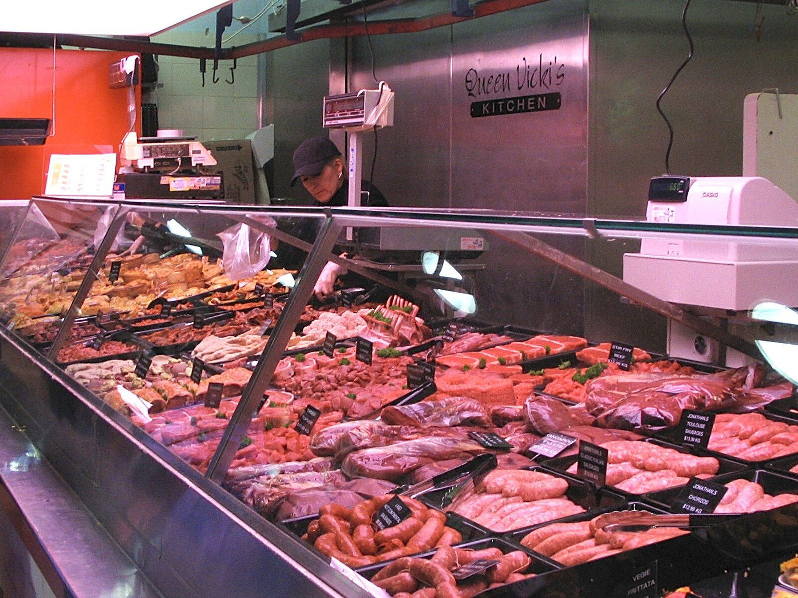 A meat stall from A Couple of Days in Melbourne, Victoria, Australia - 5th October 2004