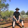 A self-timer shot of Nosher's gnarly legs, The Red Centre: Yulara and Uluru, Northern Territories, Australia - 8th October 2004