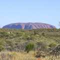 The first close-up of the rock itself, The Red Centre: Yulara and Uluru, Northern Territories, Australia - 8th October 2004