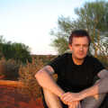 Nosher in the sunset, The Red Centre: Yulara and Uluru, Northern Territories, Australia - 8th October 2004