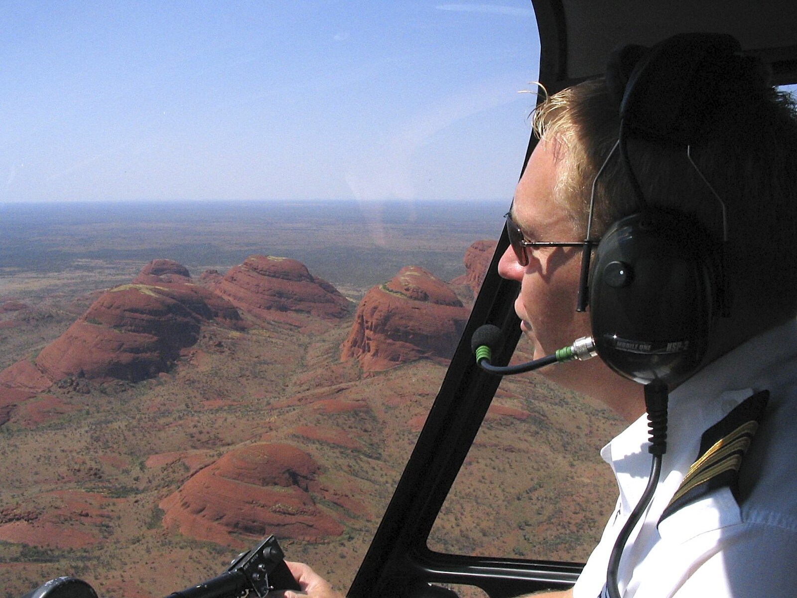 The pilot is an ex-Rozzer from Oxford from The Red Centre: Yulara and Uluru, Northern Territories, Australia - 8th October 2004