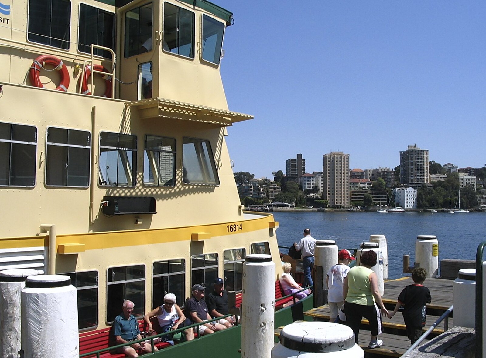 The ferry 'Charlotte' disembarks at Milson's Point from Sydney, New South Wales, Australia - 10th October 2004