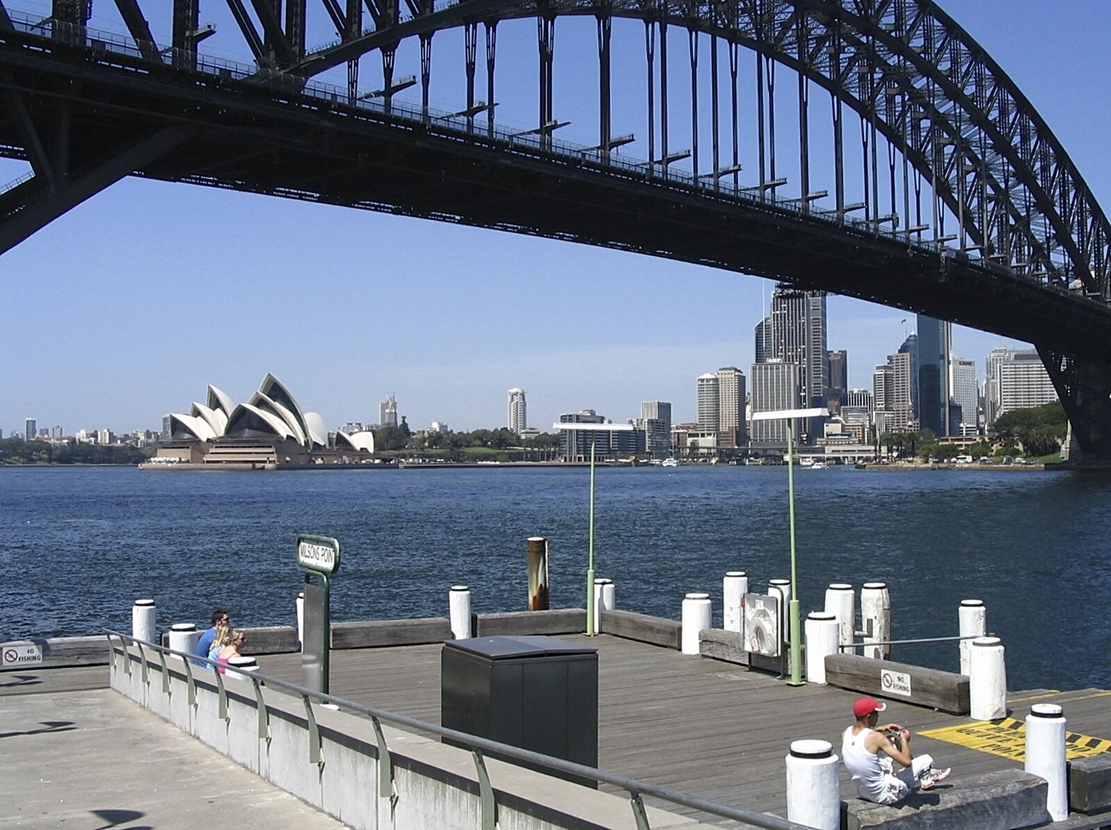 Milson's Point and the bridge from Sydney, New South Wales, Australia - 10th October 2004