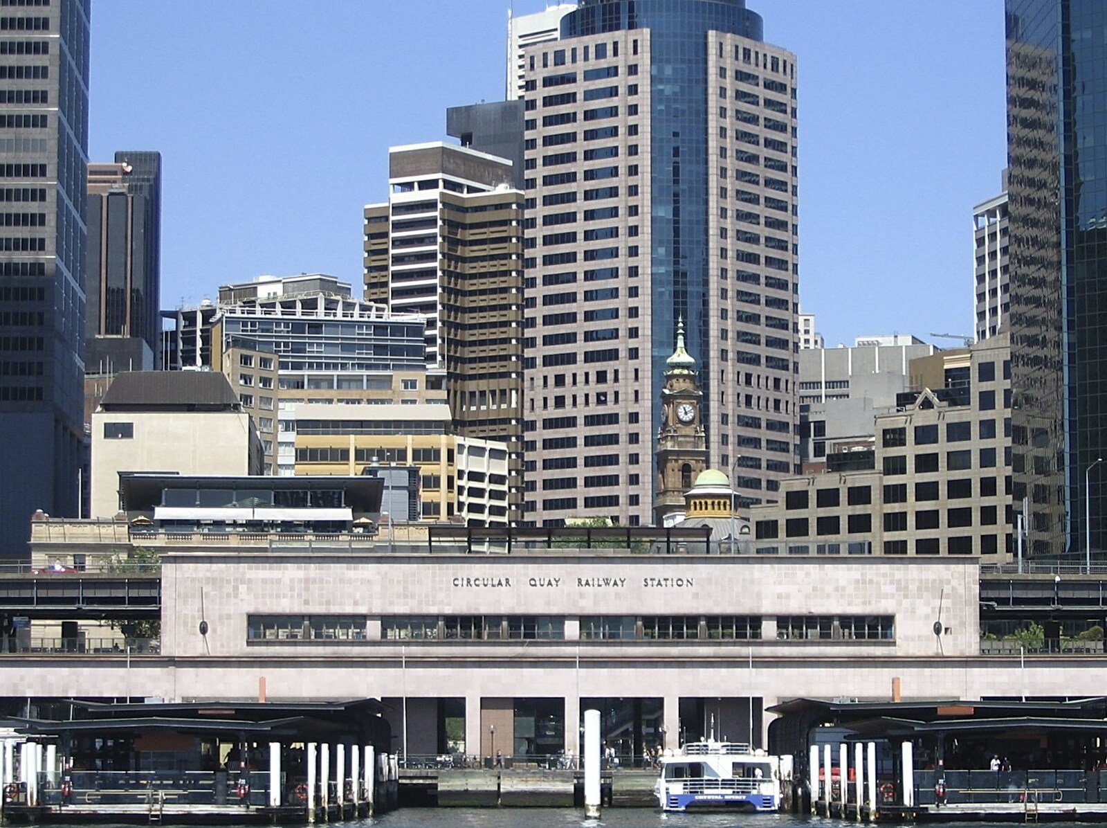 Circular Quay railway station from Sydney, New South Wales, Australia - 10th October 2004