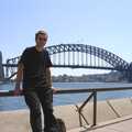A selfie in front of the bridge, Sydney, New South Wales, Australia - 10th October 2004
