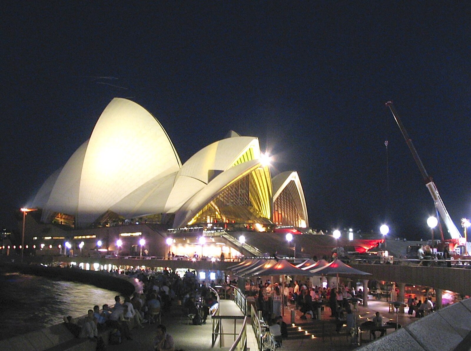 The Opera House by night from Sydney, New South Wales, Australia - 10th October 2004